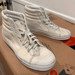 🆕 Vans High-Top Cream/White Sneakers